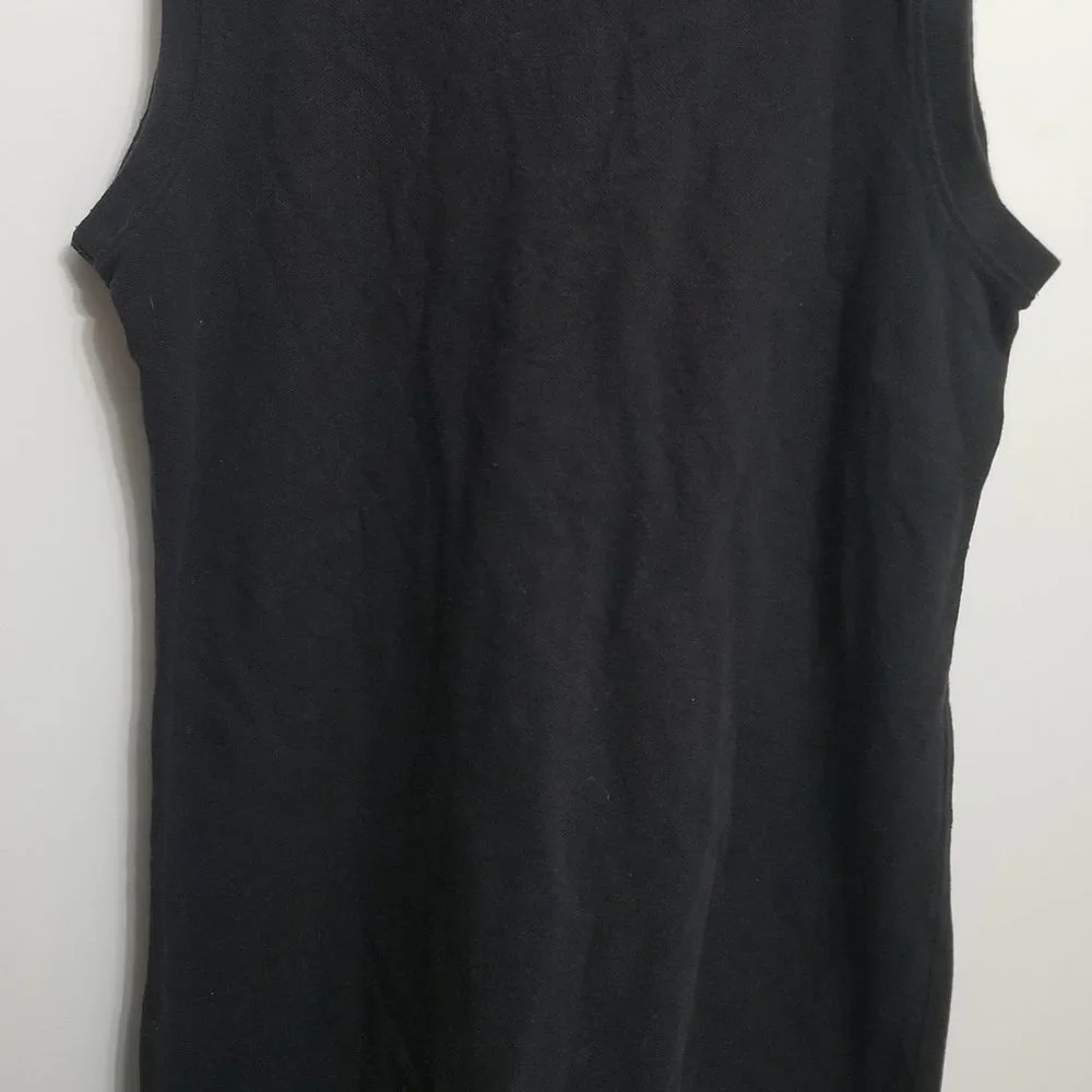 Faded Glory sleeveless black dress w flowers - Picture 4 of 5